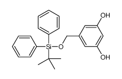 5-[[tert-butyl(diphenyl)silyl]oxymethyl]benzene-1,3-diol结构式