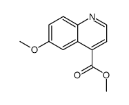 6-methoxy-quinoline-4-carboxylic acid methyl ester结构式