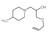 1-(4-methyl-1-piperidyl)-3-prop-2-enoxy-propan-2-ol结构式