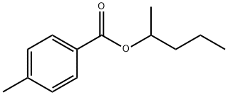 Benzoic acid, 4-Methyl-, 1-Methylbutyl ester结构式