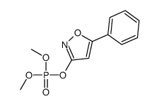 dimethyl (5-phenyl-1,2-oxazol-3-yl) phosphate结构式