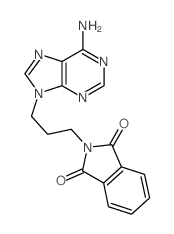 1H-Isoindole-1,3(2H)-dione,2-[3-(6-amino-9H-purin-9-yl)propyl]-结构式
