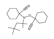 N-(1,1,3,3-tetramethyl-butyl)-N,O-bis-(1-cyano-cyclohexyl)-hydroxylamin结构式