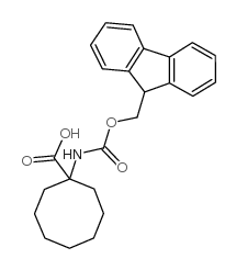 Fmoc-1-amino-1-cyclooctanecarboxylic acid结构式