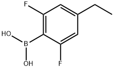 4-乙基-2,6-二氟苯硼酸结构式