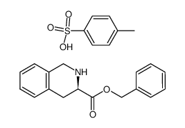 benzyl (R)-1,2,3,4-tetrahydroisoquinoline-3-carboxylate 4-methylbenzenesulfonate结构式