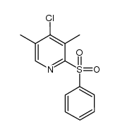 2-benzenesulfonyl-4-chlori-3,5-dimethylpyridine结构式