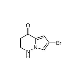 6-溴吡咯并[1,2-b]哒嗪-4(1H)-酮结构式
