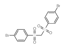 1-bromo-4-[(4-bromophenyl)sulfonylmethylsulfonyl]benzene Structure