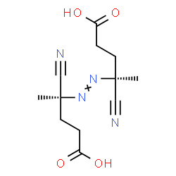 (+)-4,4'-Azobis[(R)-4-cyanopentanoic acid]结构式