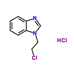 1-(2-Chloroethyl)-1H-benzimidazole hydrochloride (1:1) Structure