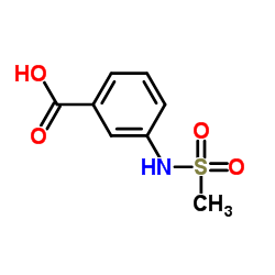 3-甲磺酰氨基苯甲酸结构式