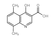 5,8-二甲基-4-羟基喹啉-3-羧酸结构式