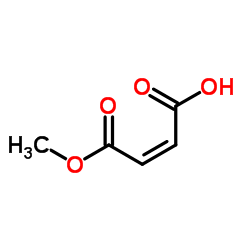 Fumaric acid, monomethyl ester structure