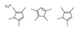 europium(3+),1,2,3,5-tetramethylcyclopenta-1,3-diene Structure