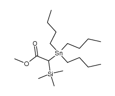 methyl (tri-n-butylstannyl)(trimethylsilyl)acetate结构式
