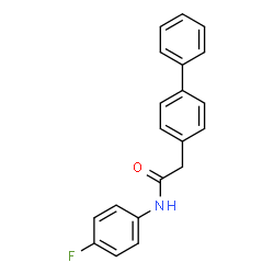 2-(4-Biphenylyl)-N-(4-fluorophenyl)acetamide结构式