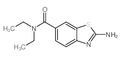 2-Amino-benzothiazole-6-carboxylic acid diethylamide Structure