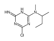 2-N-butan-2-yl-6-chloro-2-N-methyl-1,3,5-triazine-2,4-diamine结构式