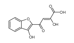 (Z)-2-hydroxy-4-(3-hydroxybenzofuran-2-yl)-4-oxobut-2-enoic acid结构式