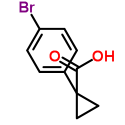 1-(4-Bromophenyl)cyclopropanecarboxylic acid structure