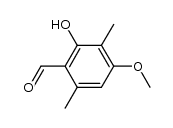 2-Hydroxy-4-methoxy-3,6-dimethylbenzaldehyde结构式