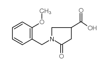 1-(2-甲氧基苄基)-5-氧代吡咯烷-3-羧酸结构式