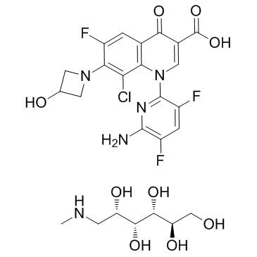 Delafloxacin meglumine structure