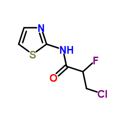 3-Chloro-2-fluoro-N-(1,3-thiazol-2-yl)propanamide Structure