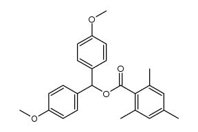 4,4′-dimethoxybenzhydryl 2,4,6-trimethylbenzoate Structure