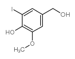 4-羟基甲基-2-碘-6-甲氧基苯酚结构式