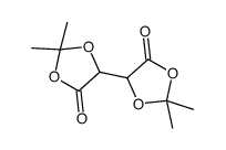 5-(2,2-dimethyl-5-oxo-1,3-dioxolan-4-yl)-2,2-dimethyl-1,3-dioxolan-4-one Structure