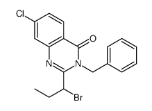 3-苄基-2-(1-溴丙基)-7-氯喹唑啉-4(3h)-酮结构式
