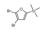 2,3-dibromo-5-trimethylsilylfuran Structure