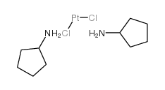 cis-BIS(CYCLOPENTYLAMMINE)PLATINUM(II)结构式