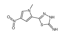 5-(1-methyl-4-nitropyrrol-2-yl)-1,3,4-thiadiazol-2-amine Structure