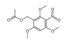 (2,4,6-trimethoxy-3-nitrophenyl)methyl acetate结构式