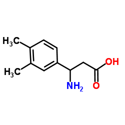 3-Amino-3-(3,4-dimethylphenyl)propanoic acid Structure