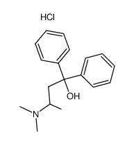 (+-)-3-dimethylamino-1,1-diphenyl-butan-1-ol, hydrochloride Structure