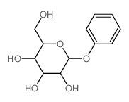 苯基-α-D-吡喃葡萄糖苷结构式