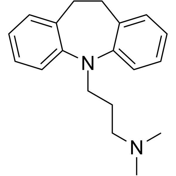 3-(5,6-dihydrobenzo[b][1]benzazepin-11-yl)-N,N-dimethylpropan-1-amine Structure