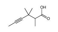 2,3,3-trimethylhex-4-ynoic acid结构式