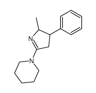 5-Methyl-4-phenyl-2-piperidino-1-pyrroline structure