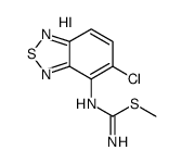 methyl N'-(5-chloro-2,1,3-benzothiadiazol-4-yl)carbamimidothioate,hydroiodide结构式