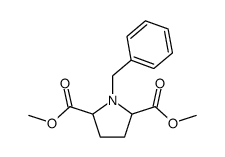 2,5-Pyrrolidinedicarboxylic acid, 1-(phenylmethyl)-, dimethyl ester Structure