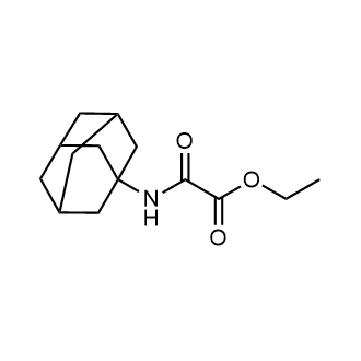 2-(金刚烷-1-基氨基)-2-氧代乙酸乙酯结构式