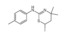 p-tolyl-(4,4,6-trimethyl-5,6-dihydro-4H-[1,3]thiazin-2-yl)-amine Structure