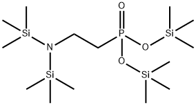 2-[N,N-Di(trimethylsilyl)amino]ethylphosphonic acid di(trimethylsilyl) ester Structure