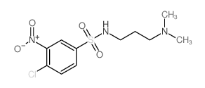 4-氯-N-[3-(二甲基氨基)丙基]-3-硝基苯磺酰胺结构式