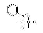 N-[chloro-[dichloro(methyl)silyl]-methylsilyl]-N-methylaniline结构式